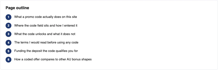 Outline of the main sections covered on this page